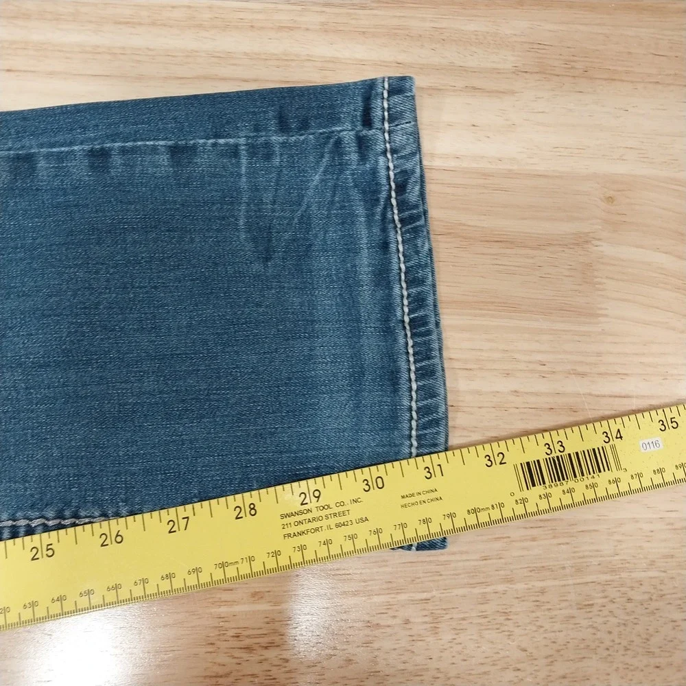 Grace in LA Jeans Women Bootcut Distressed Stretch Denim 30 Blue